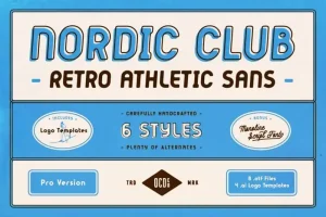 Nordic Club Sans Serif Font