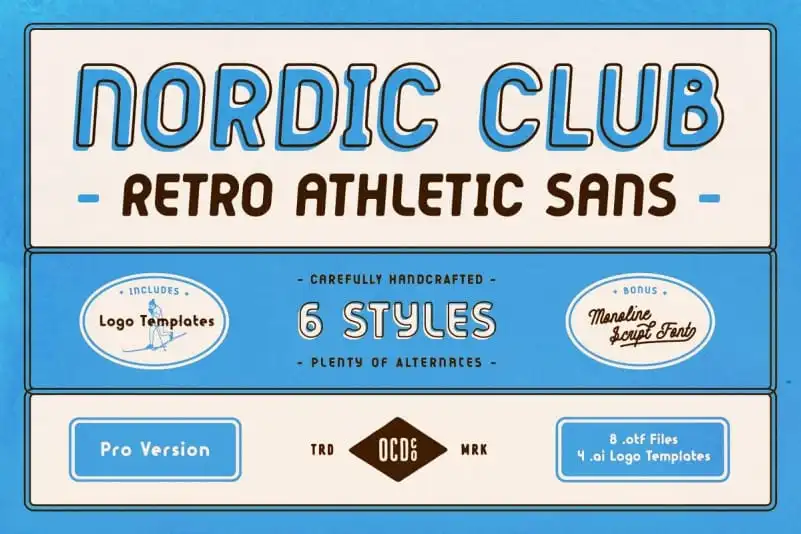 Nordic Club Sans Serif Font