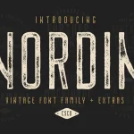 Nordin Vintage Font Family