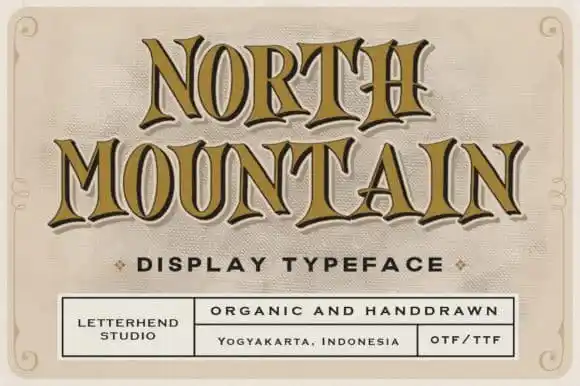 North Mountain Display Font