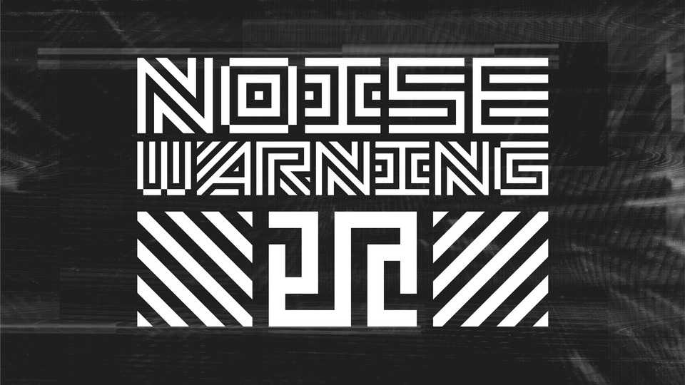 Nosie Warning-ϗ Font › Fontesk