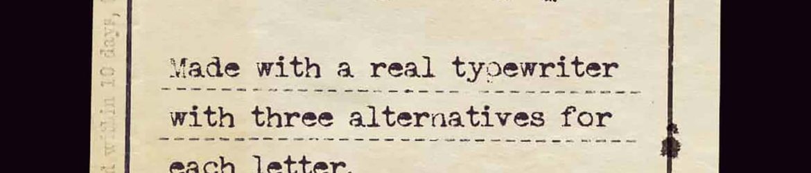 Not My Type Font