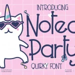 Noted Party Font - Fonte Grátis Noted Party Font