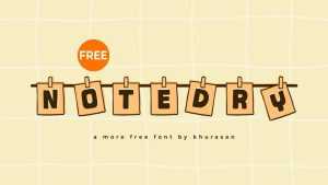Notedry Font › Fontesk