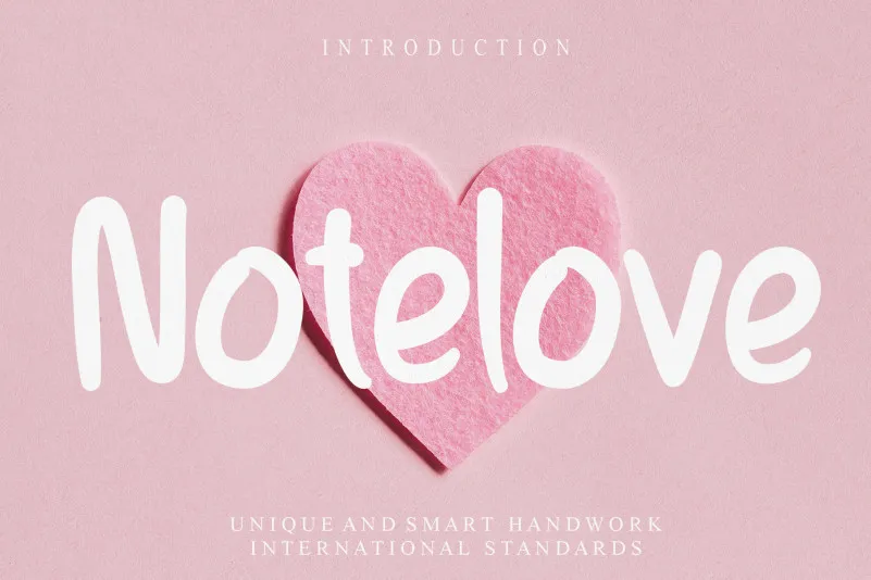 Notelove Display Font