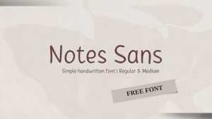 Notes Sans Font › Fontesk