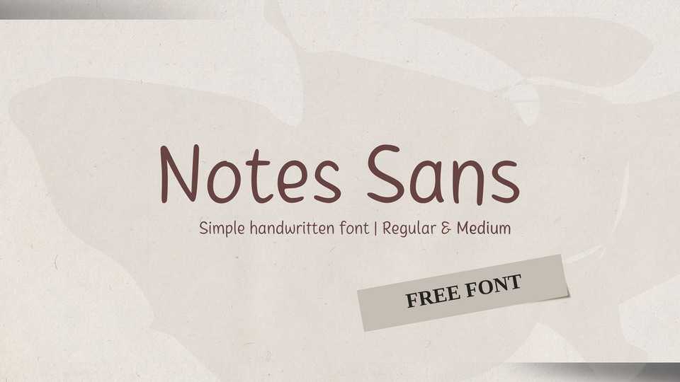 Notes Sans Font › Fontesk