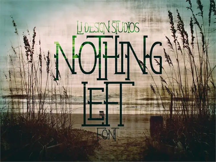 Nothing Left font