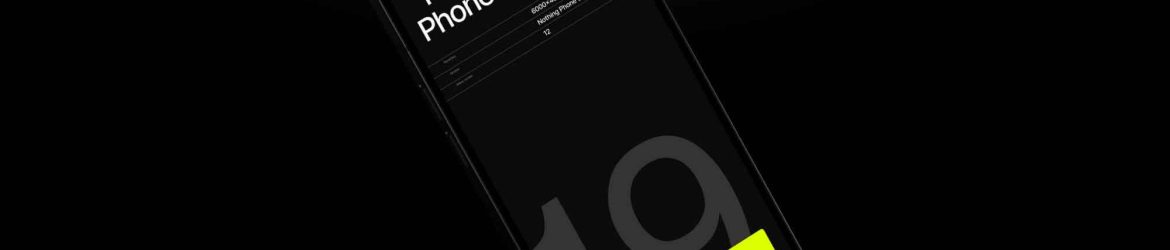 Nothing Phone 1 Mockup