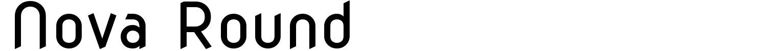 Nova Round Font