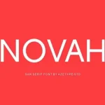 Novah Sans Free Font - Fonte Grátis Novah Sans Free Font