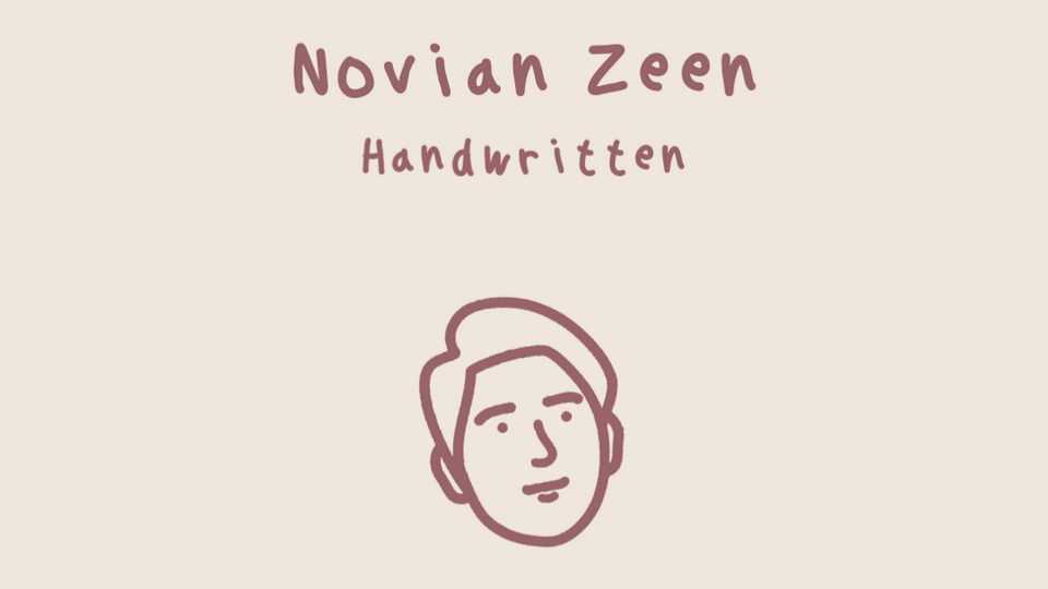 Novian Zeen Handwritten Font › Fontesk