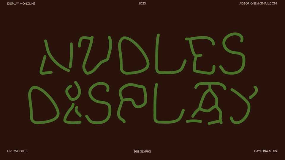 Nudles Font Family › Fontesk