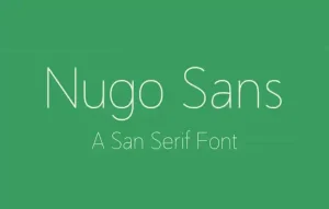 Nugo Sans - Free Font