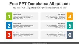 Numbered banner PowerPoint Diagram Template
