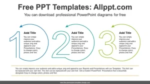 Numbering Circular Arrow Banner PPT Diagram