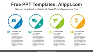 Numbering Line Circle PowerPoint Diagram