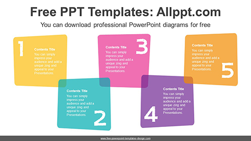 Numbering Square Banner PowerPoint Diagram