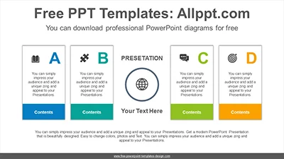 Numbering text box PowerPoint Diagram Template