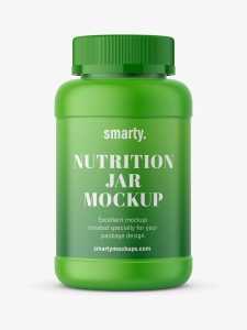 Nutrition bottle mockup - matte