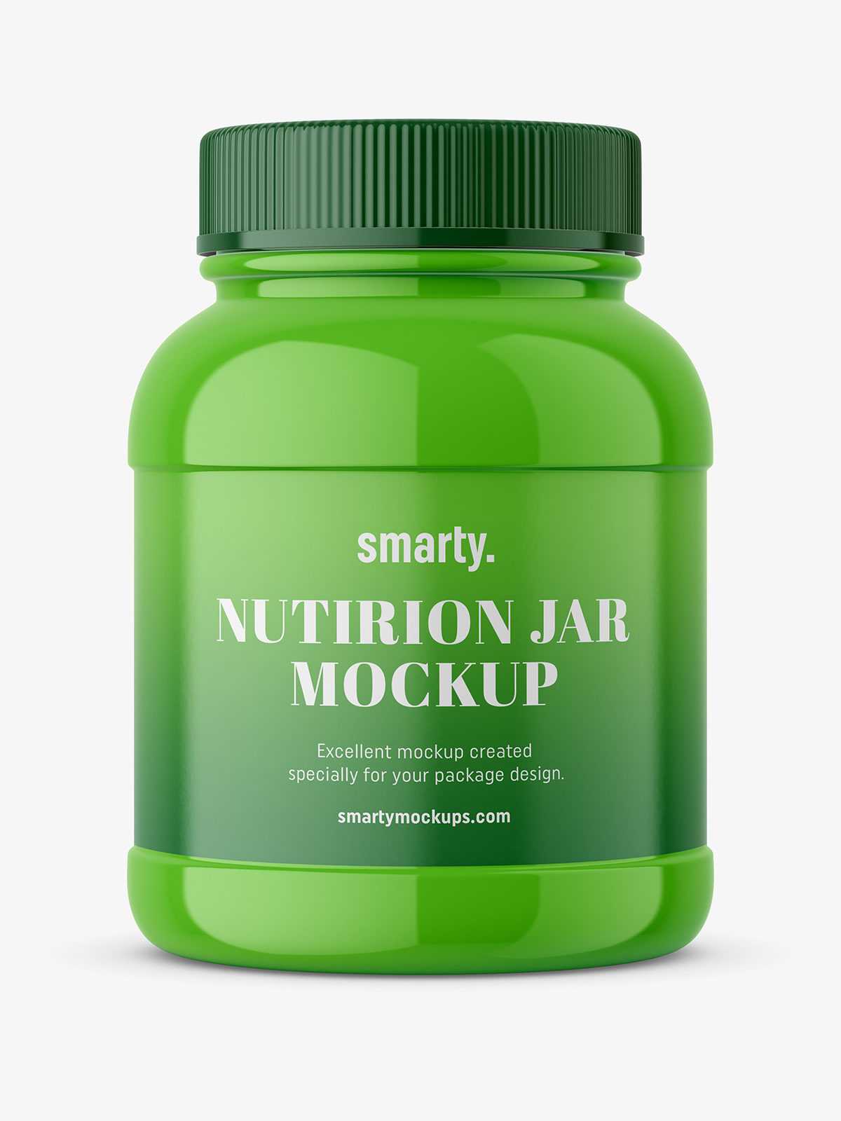 Nutrition jar mockup - glossy