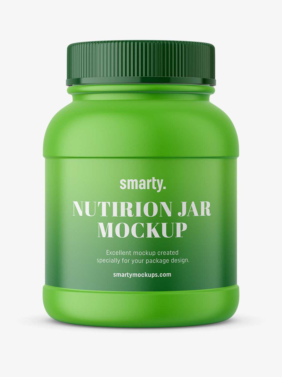 Nutrition jar mockup - matte