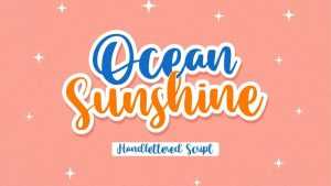 Ocean Sunshine Script Font › Fontesk