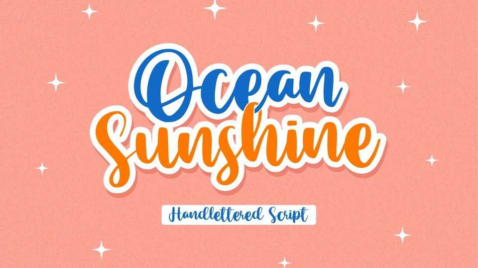 Ocean Sunshine Script Font › Fontesk