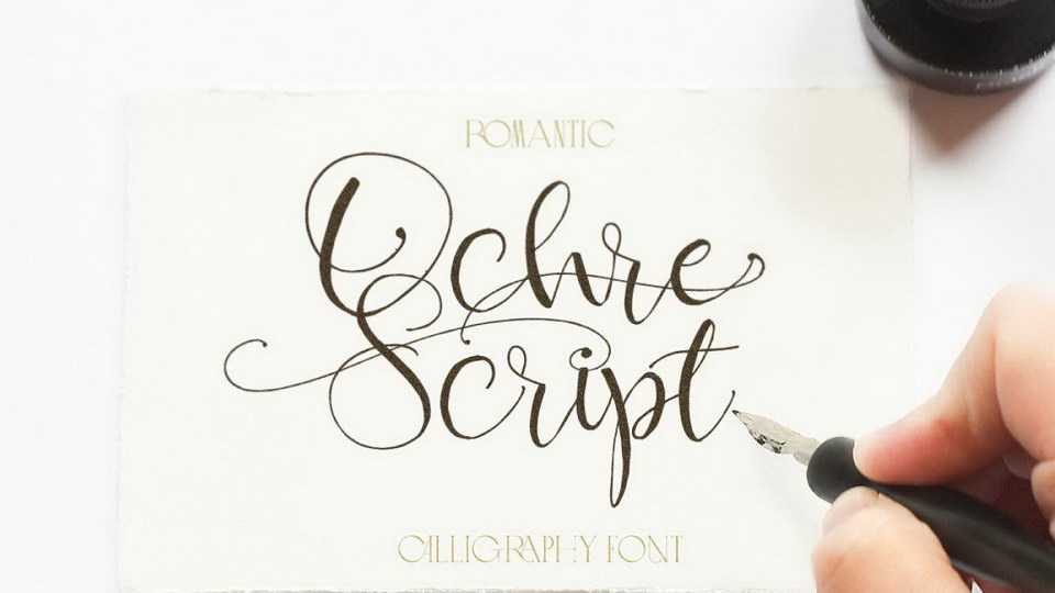 Ochre Script Font › Fontesk
