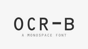 OCR-B Font › Fontesk