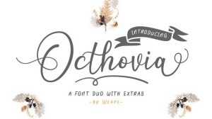 Octhovia Script Font › Fontesk
