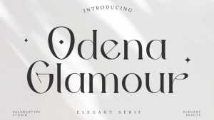Odena Glamour Font › Fontesk