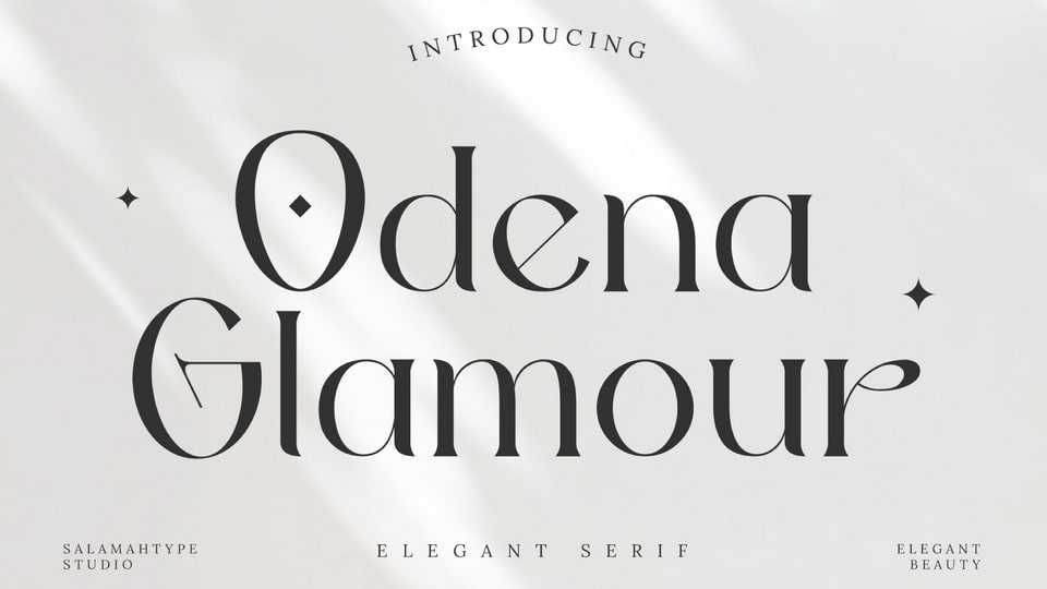 Odena Glamour Font › Fontesk