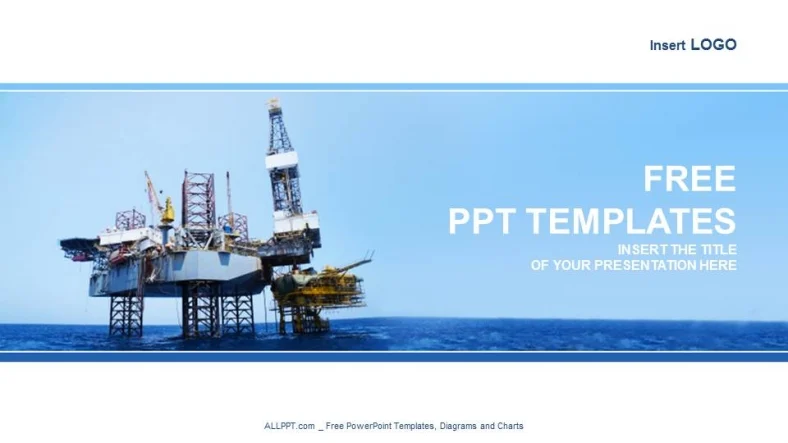 Offshore Jack Up Rig-Industry PowerPoint Templates