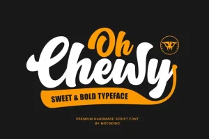 Oh Chewy Bold Script Font