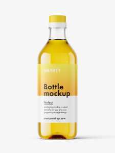 Oil bottle mockup