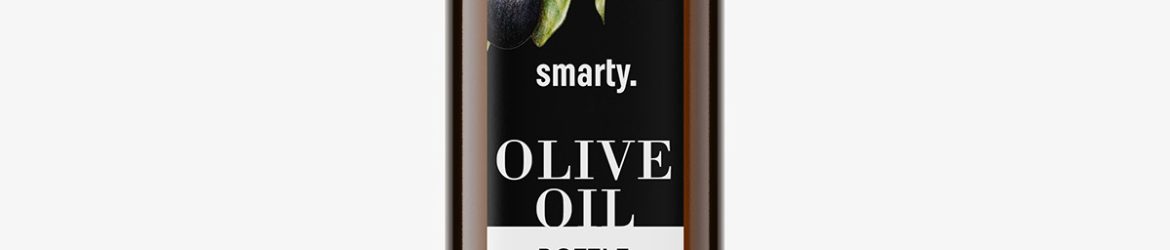 Oil bottle mockup / amber