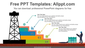 Oil Field Staircase PowerPoint Diagram