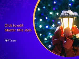 Oil Lamp PowerPoint Template