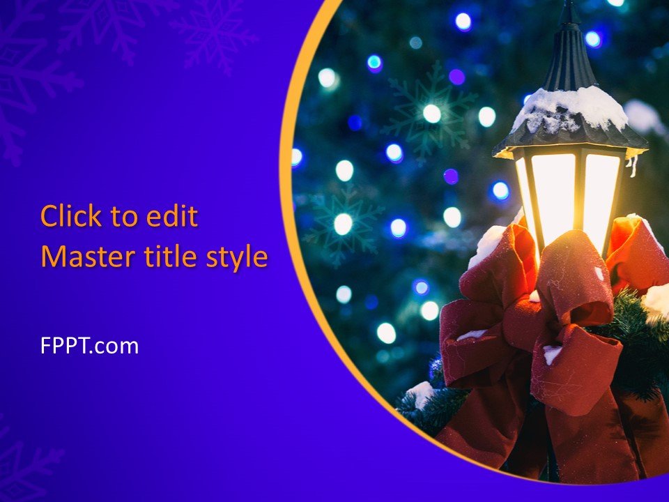 Oil Lamp PowerPoint Template
