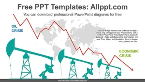 Oil Price Decline PowerPoint Diagram