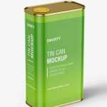 Oil tin can mockup - Free PSD Download Oil tin can mockup