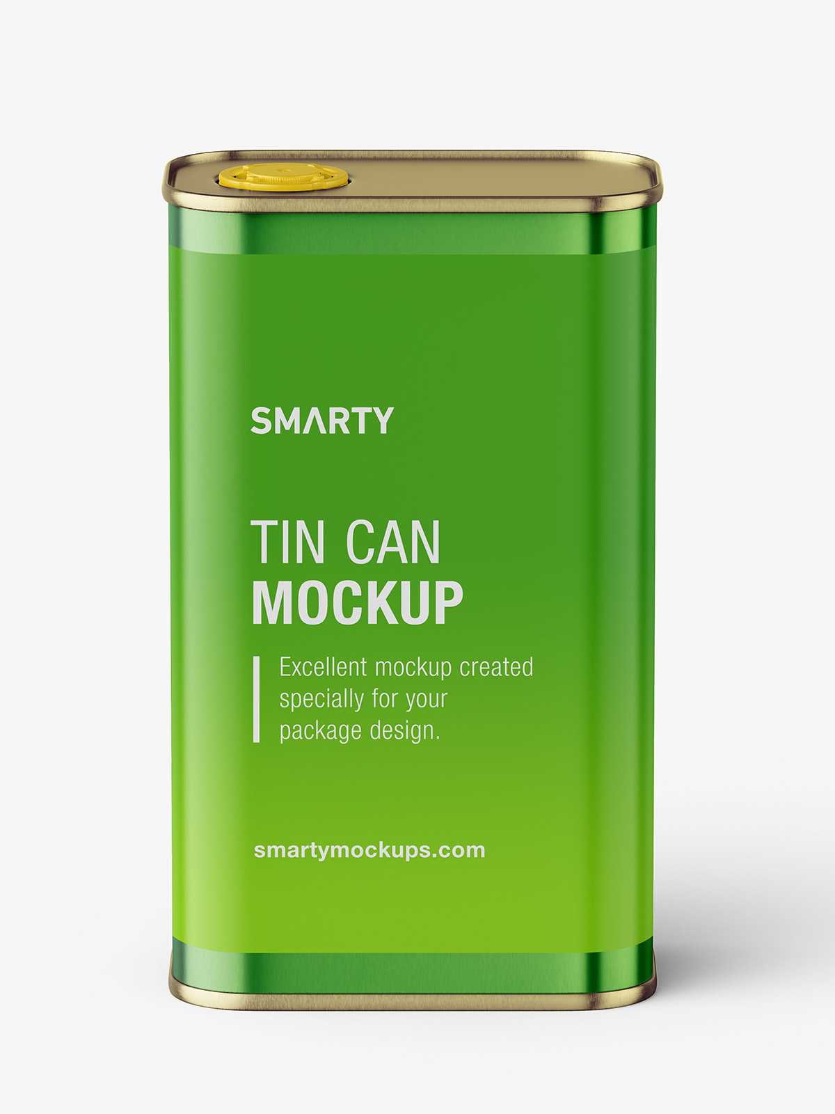 Oil tin can mockup