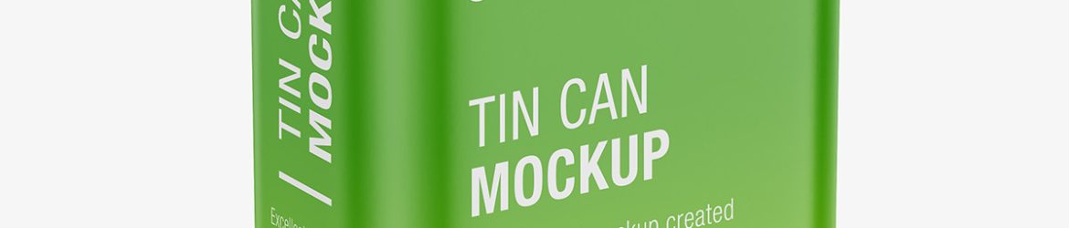 Oil tin can mockup Oil tin can mockup