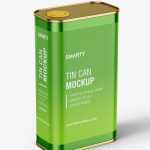 Oil tin can mockup - Free PSD Download Oil tin can mockup