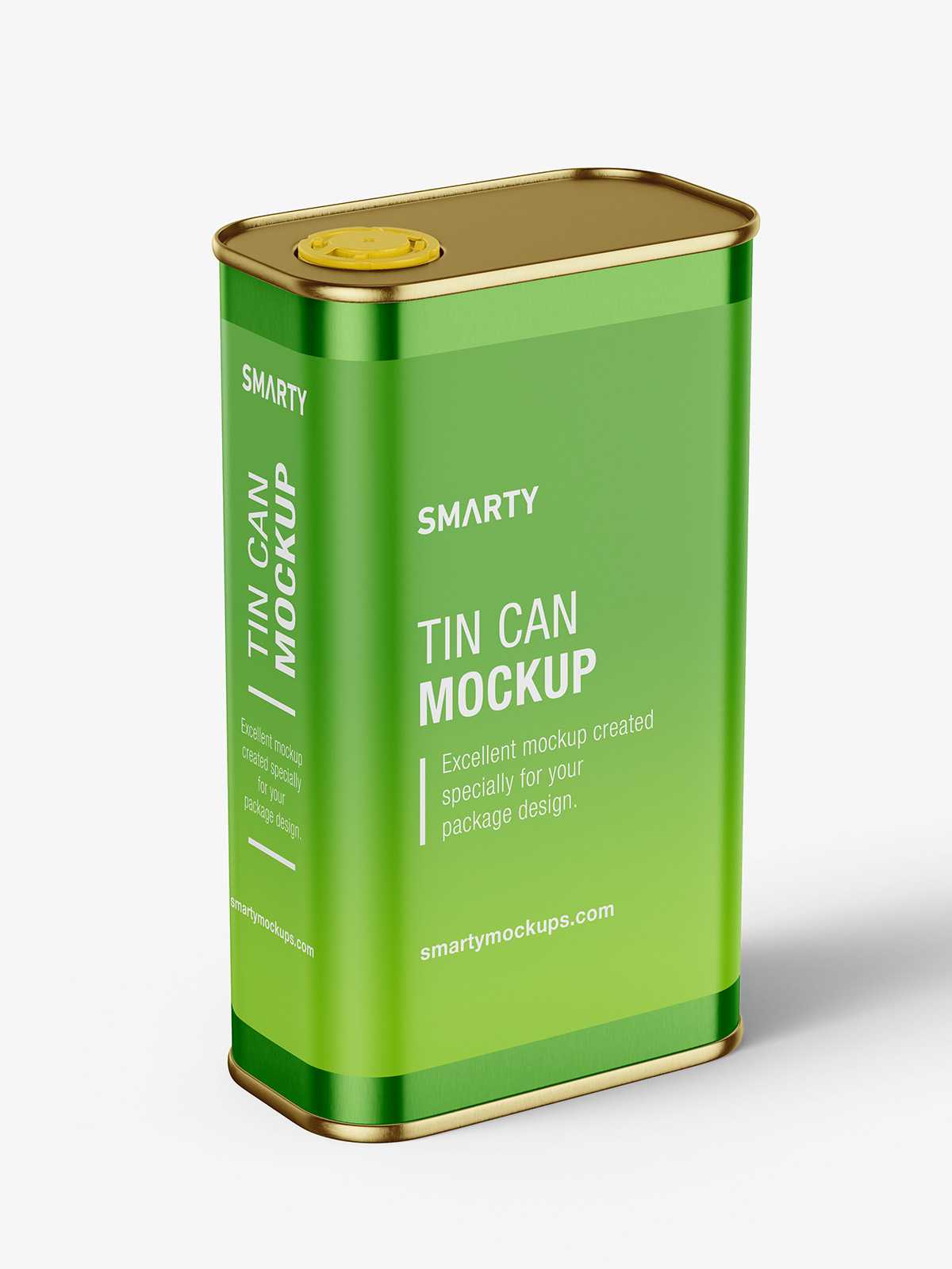 Oil tin can mockup