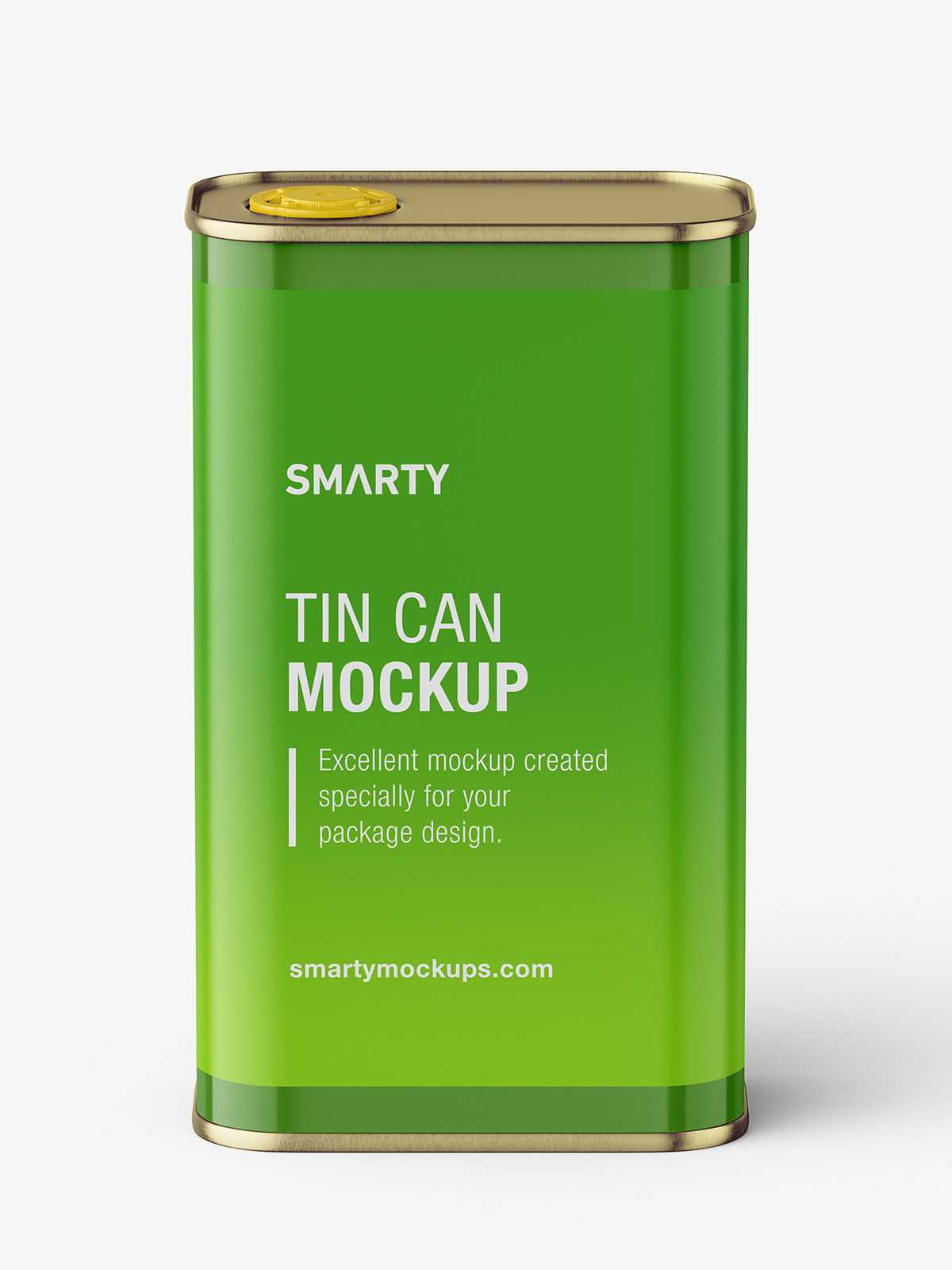 Oil tin can mockup