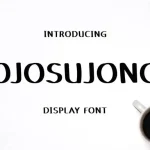 Ojosujono Display Font