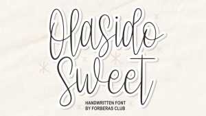 Olasido Sweet Font › Fontesk
