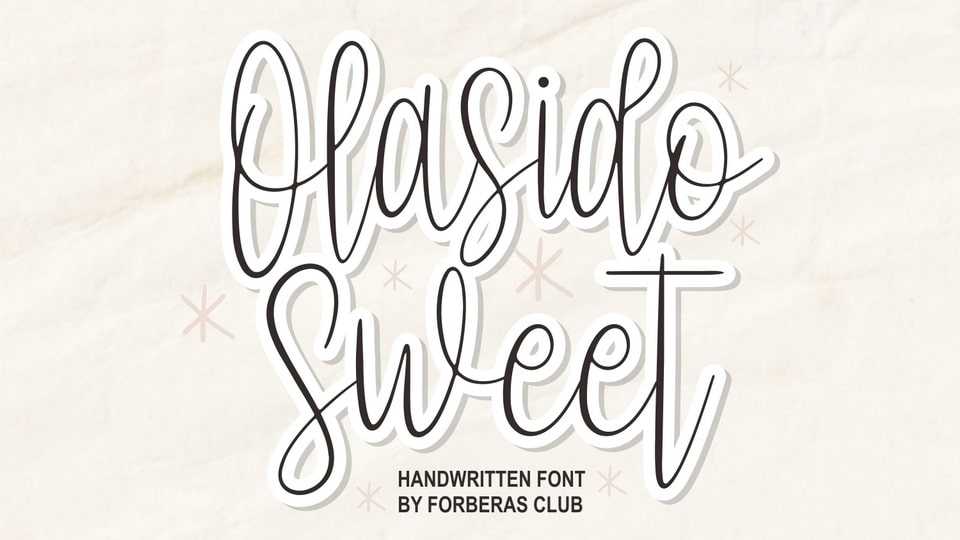 Olasido Sweet Font › Fontesk